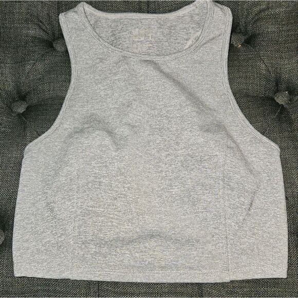 Heathered Gray Crop - Picture 1 of 2